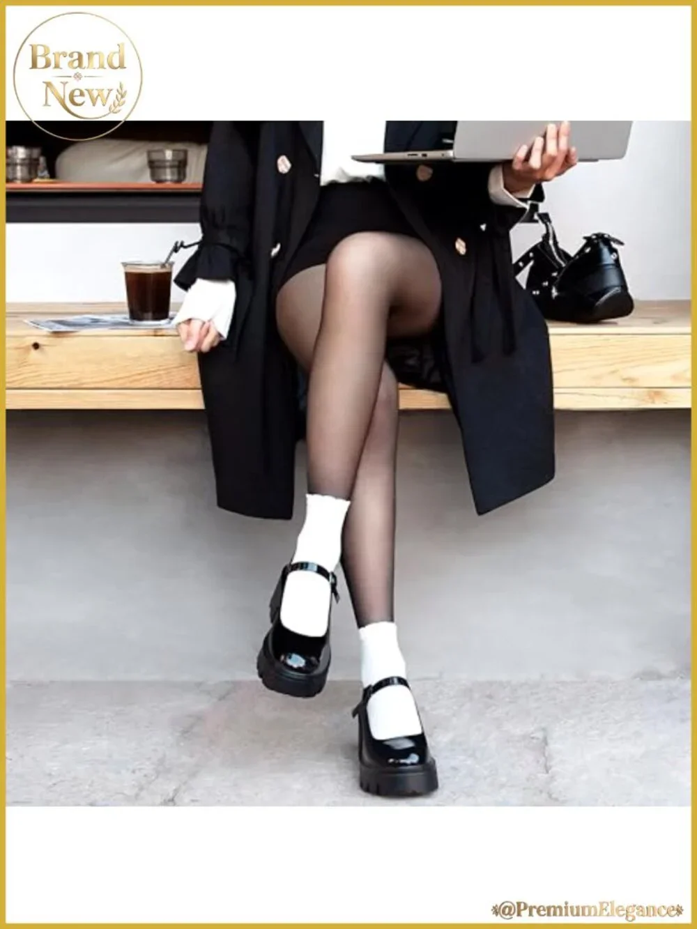 Platform Mary Jane Shoes for Women Chunky Round Toe Dress Shoes